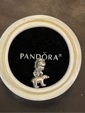 PANDORA RETIRED limited edition Sterling Silver Polar Bear Dangle Charm